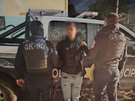 Masculino detenido por desacato a la autoridad en la colonia El Paraíso