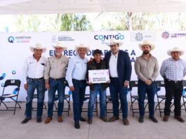 La Secretaría de Desarrollo Agropecuario entrega apoyos en concurrencia a productores de Colón