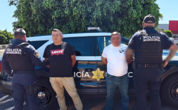 Dos masculinos detenidos por desobediencia y resistencia de particulares