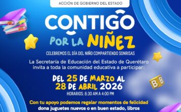 La Secretaría de Educación del Estado de Querétaro lanza colecta Contigo por la Niñez