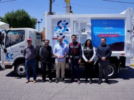 Entrega Marco Del Prete camión recolector de residuos en Tequisquiapan