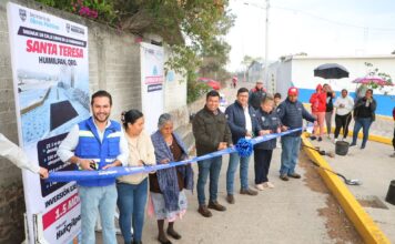 Jairo Morales entrega obra pluvial en Santa Teresa que resuelve problemática histórica