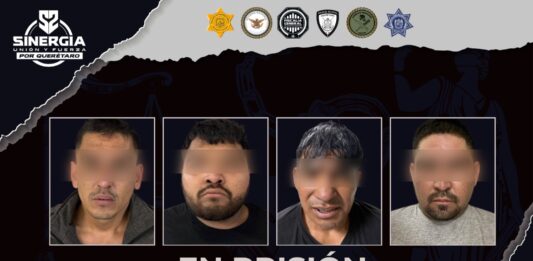 Tras cateos de Sinergia, cuatro hombres se encuentran en prisión por homicidio ocurrido en La Lira, Pedro Escobedo