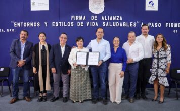 Chepe Guerrero firma alianza para promover una vida saludable a trabajadores del Municipio de Corregidora