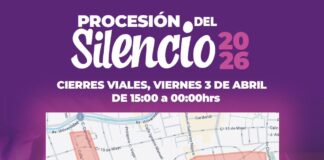⚠️ Atención, cierres viales por la Procesión del Silencio 2026