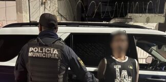 Detenido por delitos contra la seguridad pública en colonia San Javier