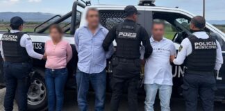 Detenidas tres personas involucradas en un robo en Guanajuato