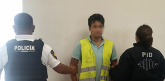 Detenido masculino con orden de aprehensión vigente
