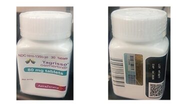 La Comisión Federal para la Protección contra Riesgos Sanitarios emite alerta sanitaria de medicamentos sobre la falsificación del producto Tagrisso