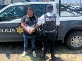 Masculino detenido por robo a comercio en Menchaca I