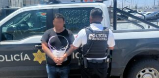 Masculino detenido por robo a comercio en Menchaca I