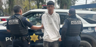 Masculino trasladado a la Fiscalía General del Estado de Querétaro por desobediencia y resistencia de particulares