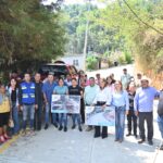 Titular de la Comisión Estatal de Infraestructura constata obras de reconstrucción de caminos en Pinal de Amoles