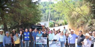 Titular de la Comisión Estatal de Infraestructura constata obras de reconstrucción de caminos en Pinal de Amoles