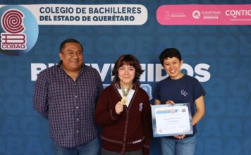 Estudiante de COBAQ obtiene medalla de oro en XXXV Olimpiada Nacional de Química