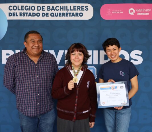 Estudiante de COBAQ obtiene medalla de oro en XXXV Olimpiada Nacional de Química