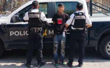 Detenido por desobediencia y resistencia de particulares en la colonia Francisco Villa
