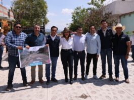 Entrega Luis Nava obra de mejoramiento en la calle Alfonso Ramírez en Tequisquiapan