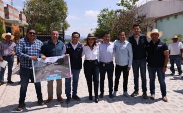 Entrega Luis Nava obra de mejoramiento en la calle Alfonso Ramírez en Tequisquiapan