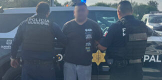 Masculino detenido por desobediencia y resistencia de particulares