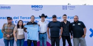 Encabeza Rodrigo Monsalvo inauguración del Tercer Torneo Municipal de Fútbol de Centros de Rehabilitación en El Marqués