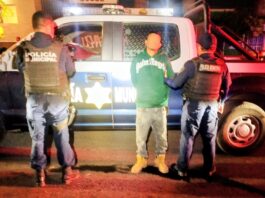 Detenido masculino por robo a transeúnte en la colonia La Loma