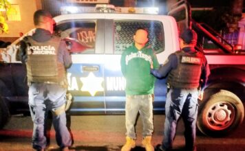 Detenido masculino por robo a transeúnte en la colonia La Loma