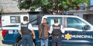 Detenido “El Beto” por violencia familiar y portación de arma prohibida en Nuevo Plan Santa María