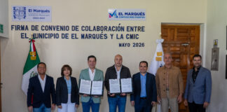 Rodrigo Monsalvo consolida convenio con la Cámara Mexicana de la Industria de la Construcción en favor del desarrollo de las familias marquesinas