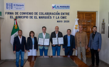 Rodrigo Monsalvo consolida convenio con la Cámara Mexicana de la Industria de la Construcción en favor del desarrollo de las familias marquesinas