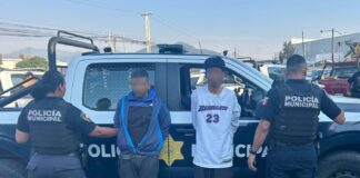 Detenidos dos masculinos por robo equiparado en San Juan del Río