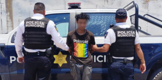 Sujeto asegurado por policías del municipio de Querétaro