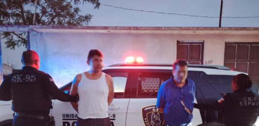 La Secretaría de Seguridad Pública Municipal de Querétaro detiene a dos masculinos por riña en Jardines de Azucenas