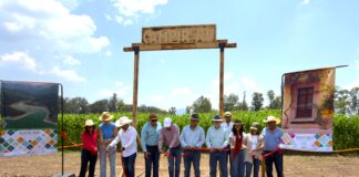 Eric Gudiño inaugura Campirino, el laberinto del maíz