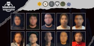 Sinergia ejecuta 10 cateos simultáneos en la zona metropolitana; 10 personas detenidas y decomiso de droga y armas