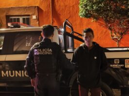 Masculino detenido por el delito de robo en la colonia Centro