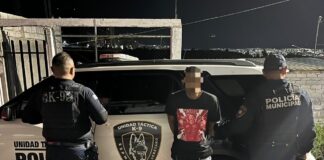 Detenido por portación de arma prohibida y delitos contra la salud