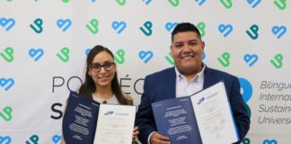 Reciben estudiantes de la Universidad Politécnica de Santa Rosa título del Instituto Tecnológico Metropolitano de Colombia