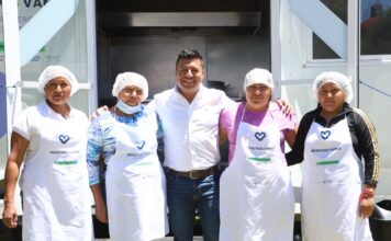 Arranca Cocina Móvil en Carranza; beneficiará diariamente a 200 personas