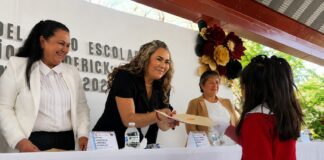 Encabeza Irene Quintanar Mejía cierre de actividades en educación básica