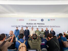 La Agencia de Movilidad del Estado de Querétaro presenta estrategia integral de movilidad por las obras del Tren México–Querétaro en Blvd. Bernardo Quintana