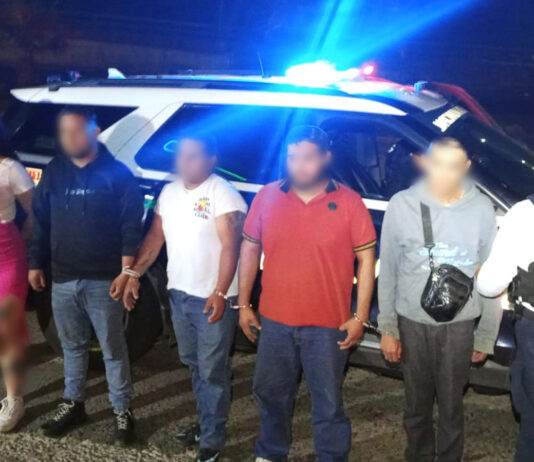 Cinco masculinos y una femenina trasladados a la Fiscalía General del Estado de Querétaro