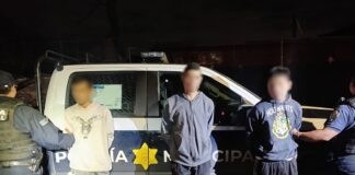 Tres detenidos por robo a casa habitación en Loma Bonita