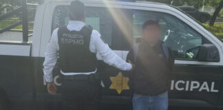 Detenido masculino que contaba con orden de aprehensión vigente