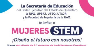 La Secretaría de Educación del Estado de Querétaro abre convocatoria para Mujeres STEM+ 2026
