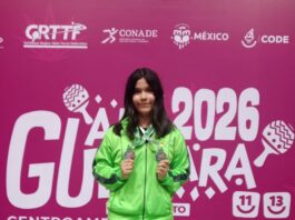 Queretana gana doble medalla de plata en Campeonato Centroamericano y del Caribe de Tenis de Mesa