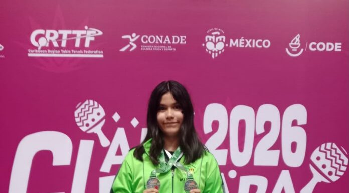 Queretana gana doble medalla de plata en Campeonato Centroamericano y del Caribe de Tenis de Mesa