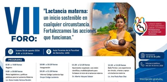 La Secretaría de Salud invita a participar en el VII Foro de Lactancia Materna 2026