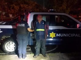 Masculino detenido por delitos contra la seguridad pública en Cerrito Colorado