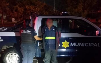 Masculino detenido por delitos contra la seguridad pública en Cerrito Colorado